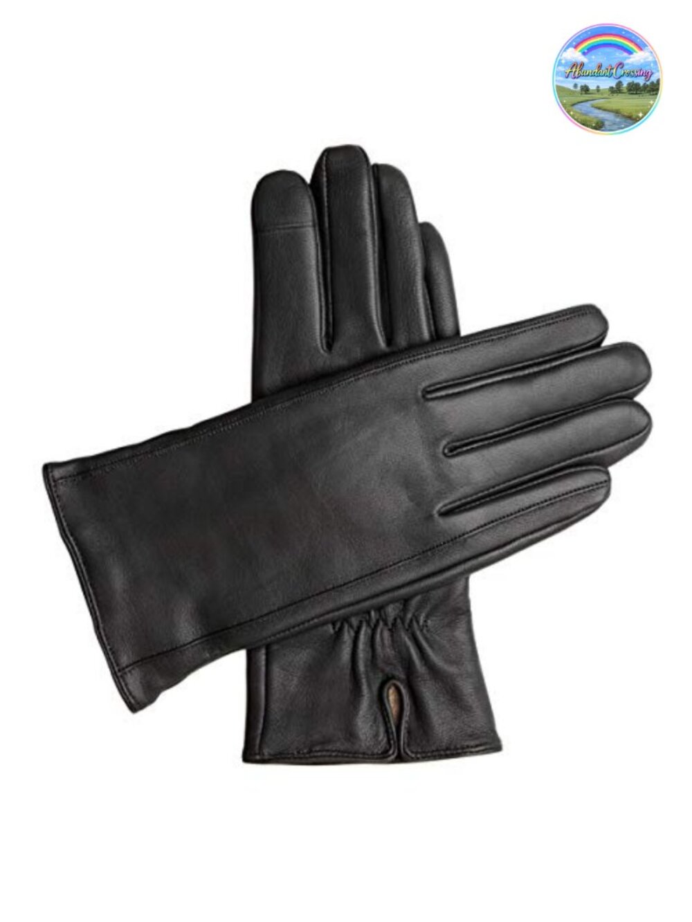 Touchscreen Leather Cashmere Lined Gloves for Women